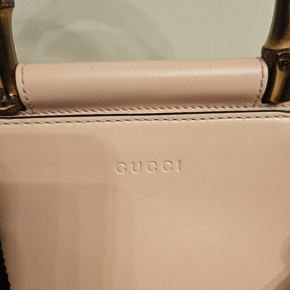 ✨ Gucci Diana Mini Bamboo Handle Bag – Blush Pink/Ivory - Picture 3 of 16
